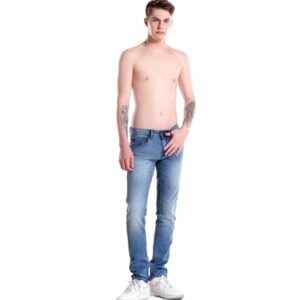 TURMS Men's Cool Tech Jeans All Degree Anti Odor UV Protectant Travel Edition Mid Rise Denim Pants | Stretchable Comfort Cotton Rich
