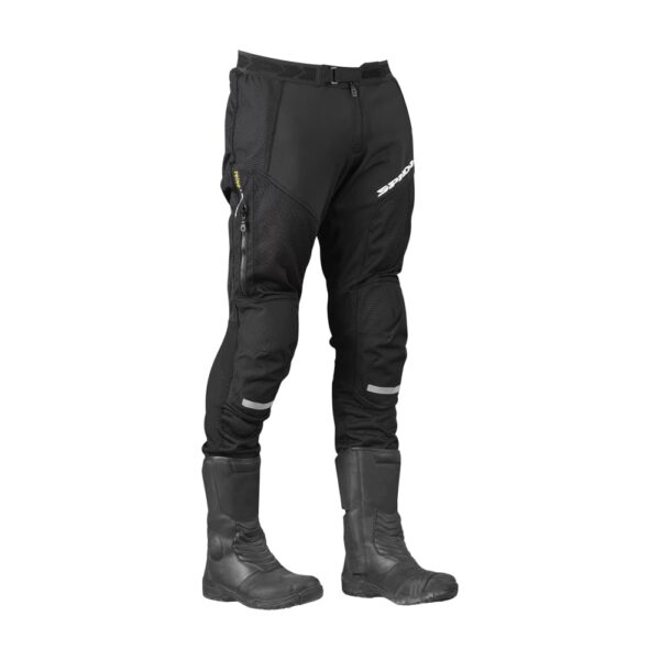 Reise X SPIDI - Diablo Mesh Compact Riding Pant – CE Certified with Warrior Tech Armor | Superior Abrasion Resistance | Breathable mesh for Optimal Airflow | Black Color - Image 2