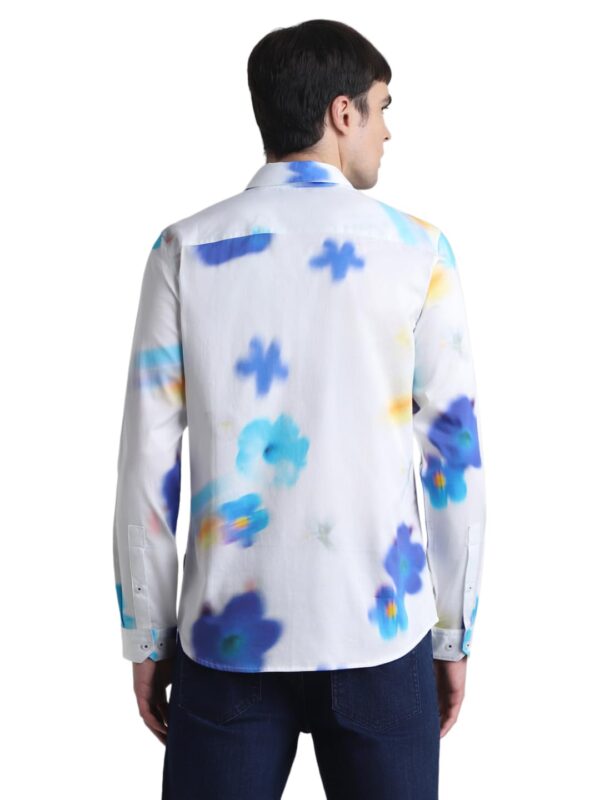 JACK & JONES Men's Cotton Floral Slim Fit Shirt - Image 4
