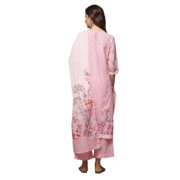 BIBA Women Cotton Straight Kurta Palazzo Suit Set - Image 2