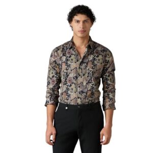 MARK & ALBERT Men's Slim Fit Cotton Formal Shirt