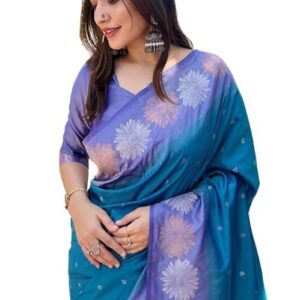 SGF11 Women's Kanjivaram Pure Soft Silk Designer Saree With Blouse Piece