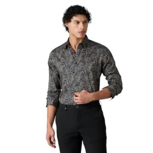 MARK & ALBERT Men's Slim Fit Cotton Formal Shirt