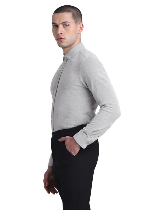 JACK & JONES Men's Cotton Solid Slim Fit Shirt - Image 3