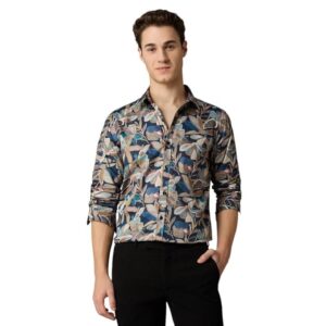 MARK & ALBERT Men's Slim Fit Cotton Formal Shirt