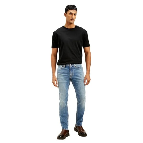 Levi's Men's 511 Light Blue Slim Fit Mid Rise Jeans