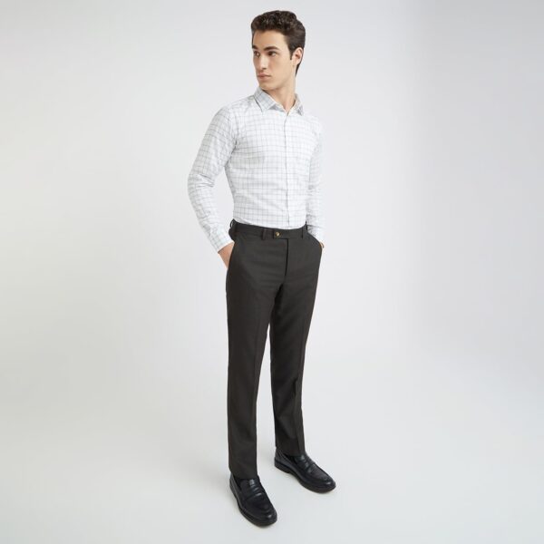 Park Avenue Men's Regular Fit Checkered Pattern Pure Cotton Ainsley Collar Full Sleeve Formal Shirt - Image 5