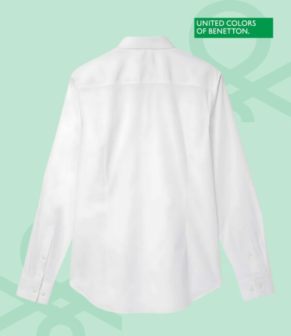 UNITED COLORS OF BENETTON Men's Cotton Slim Fit Shirt - Image 4