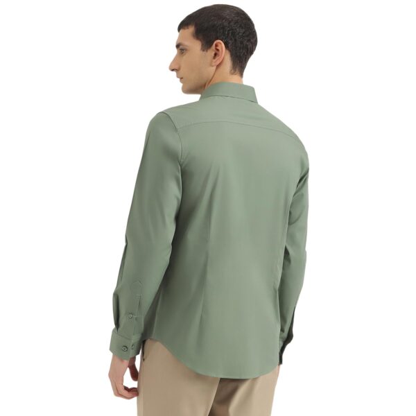 United Colors of Benetton Slim Fit Spread Collar Solid Shirt - Image 3