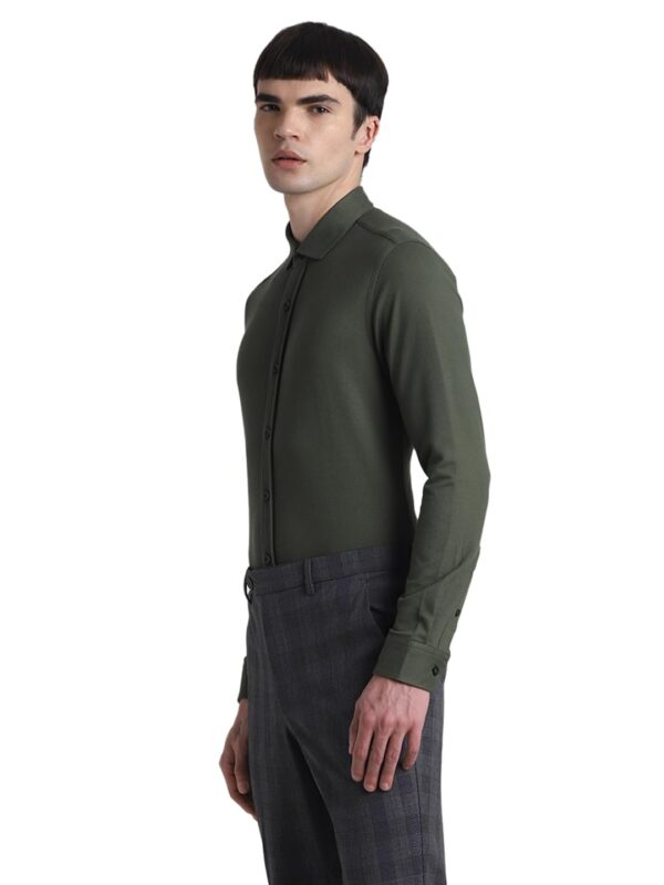 JACK & JONES Men's Cotton Solid Slim Fit Shirt - Image 3