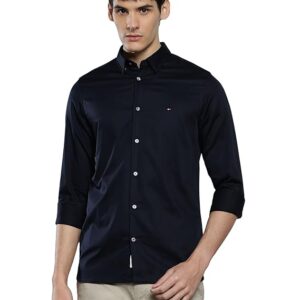 Tommy Hilfiger Men's Cotton Solid Slim Fit Shirt