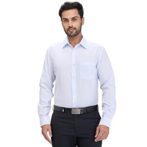 Park Avenue Men Regular Fit Structure Pattern Pure Cotton Ainsley Collar Full Sleeve Formal Shirt