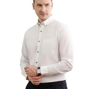 THE FORMAL CLUB Men's Breeze Full Sleeve Cotton Linen Shirt for Men in Smart Fit