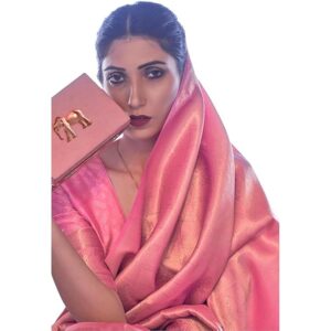 MADHUHANSH Women's kanjivaram banarasi silk saree Zari Woven for festival Wedding silk with rich pallu Design sarees for women with Unstitched blouse piece