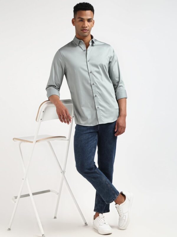 Calvin Klein Department1070 Solid Slim Fit Shirt - Image 6