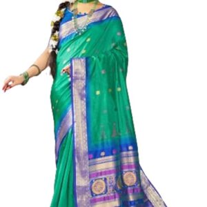 SWORNOF Women's Tussar Raw Silk With Tassels|sarees for women|sarees for women|jute silk sarees|tussar silk saree for women|banarasi silk saree for festival