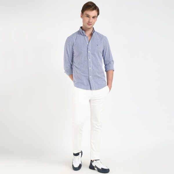 Tommy Hilfiger Men's Cotton Striped Regular Fit Shirt - Image 4