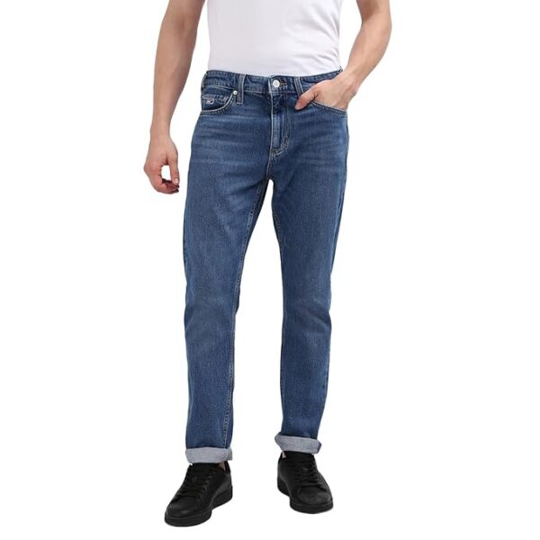 Tommy Hilfiger Men's Mid Rise Regular Fit Jeans