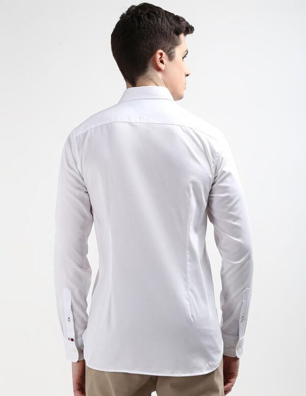 Tommy Hilfiger Men's Cotton Solid Slim Fit Shirt - Image 5