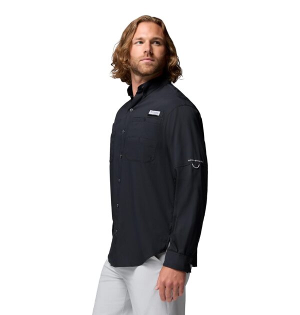 Columbia Men Black Omni Wick Tamiami II Long Sleeve Hiking | Trekking | Camping | Safari Shirt, L - Image 3
