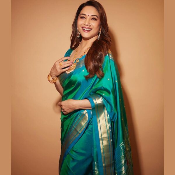 SGF11 Women's Kanjivaram Paithani Silk Saree With Unstitched Blouse Piece - Image 3