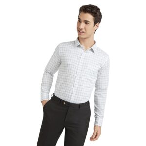 Park Avenue Men's Regular Fit Checkered Pattern Pure Cotton Ainsley Collar Full Sleeve Formal Shirt