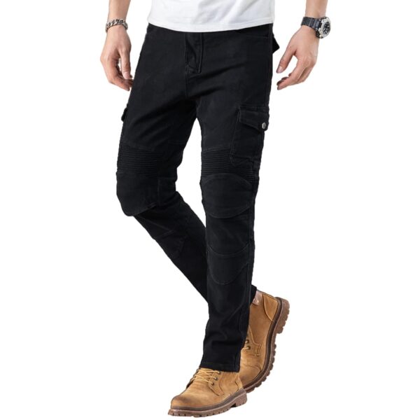 CTBQiTom Motorcycle Pants for Men Motocross Riding Pants Motorbike Riding Denim Jeans with Knee and Hip CE Armor Pads - Image 5