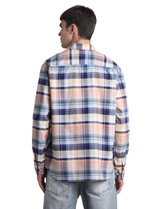 JACK & JONES Men's Cotton Checke Regular Fit Shirt - Image 4