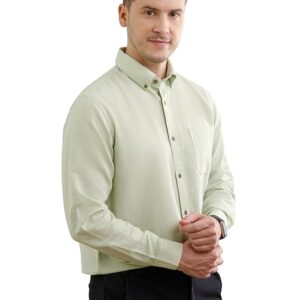 THE FORMAL CLUB Men's Breeze Full Sleeve Cotton Linen Shirt for Men in Smart Fit