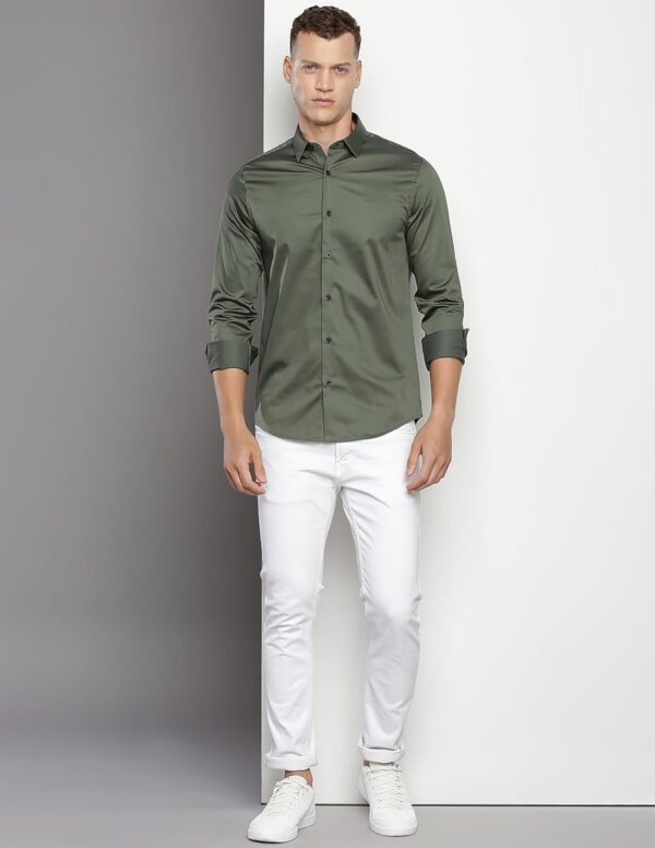 Calvin Klein Department1070 Solid Slim Fit Shirt - Image 3