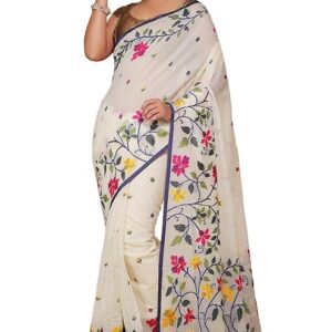 BENGAL HANDLOOM Mina Soft Cotton Jamdani Saree