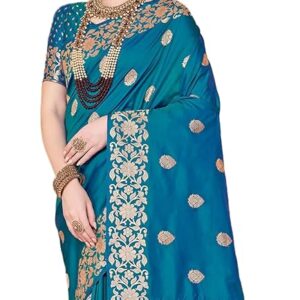 MADHUHANSH Kashmiri Cotton Patola Saree for Women | Cotton Saree | Sarees with Unstitched Blouse | Saree with Blouse Piece | Soft and Skin Friendly