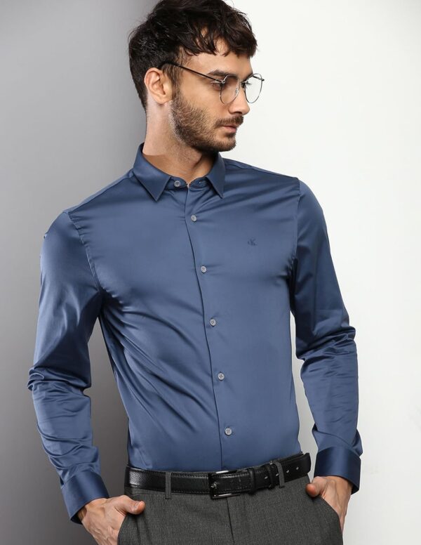 Calvin Klein Department1070 Solid Slim Fit Shirt - Image 6