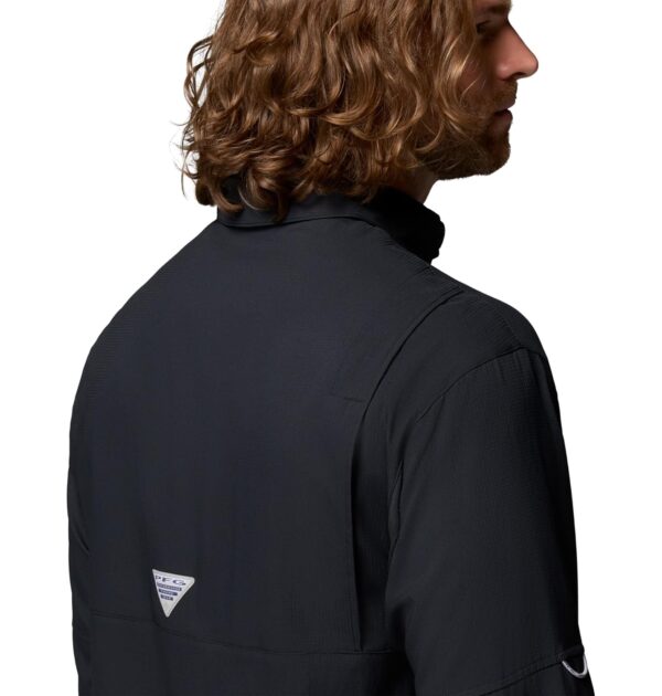 Columbia Men Black Omni Wick Tamiami II Long Sleeve Hiking | Trekking | Camping | Safari Shirt, L - Image 6