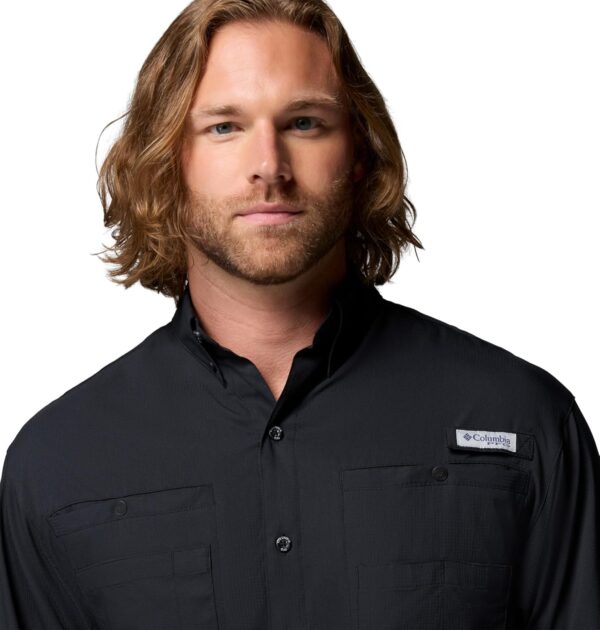 Columbia Men Black Omni Wick Tamiami II Long Sleeve Hiking | Trekking | Camping | Safari Shirt, L - Image 5