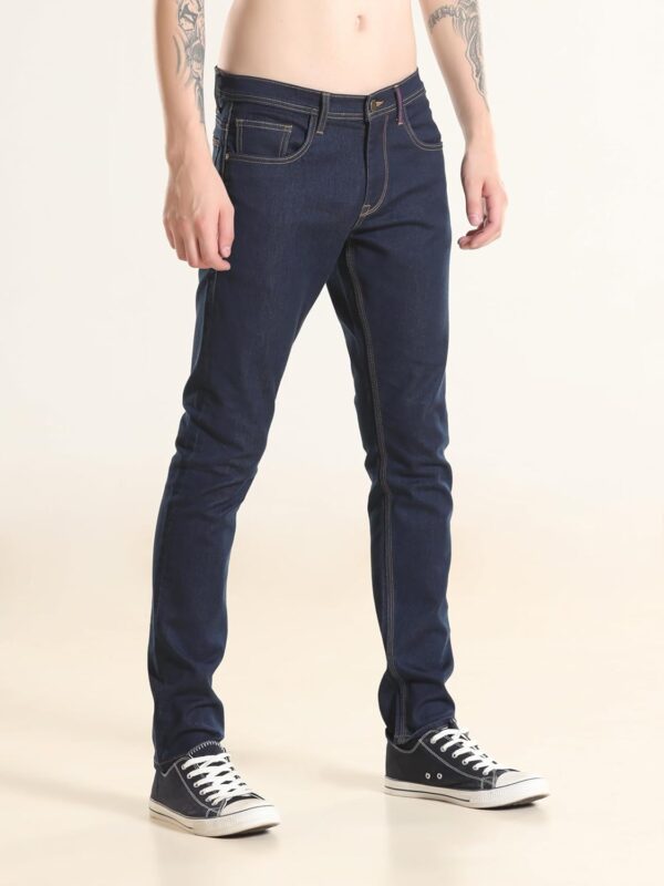 TURMS Men's Cool Tech Jeans All Degree Anti Odor UV Protectant Travel Edition Mid Rise Denim Pants | Stretchable Comfort Cotton Rich - Image 5