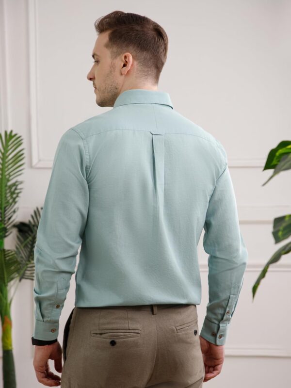 THE FORMAL CLUB Men's Breeze Full Sleeve Cotton Linen Shirt for Men in Smart Fit - Image 3