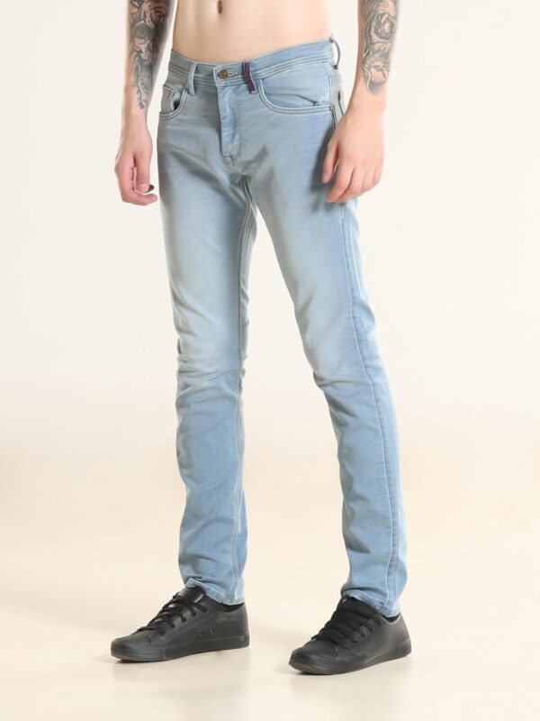 TURMS Men's Cool Tech Jeans All Degree Anti Odor UV Protectant Travel Edition Mid Rise Denim Pants | Stretchable Comfort Cotton Rich - Image 4