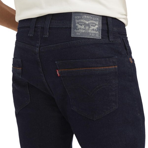 Levi's Men's 511 Slim Fit Navy Jeans - Image 3