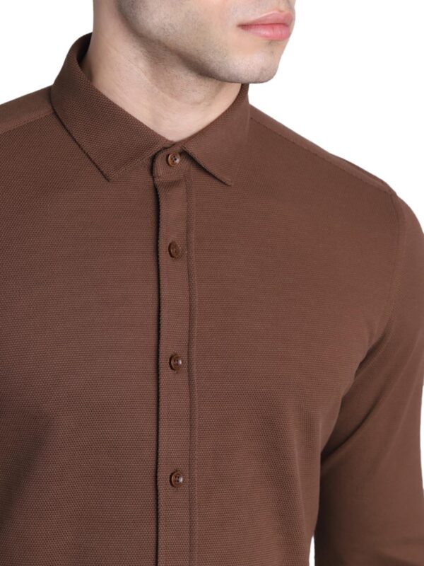 JACK & JONES Men's Cotton Solid Slim Fit Shirt - Image 5