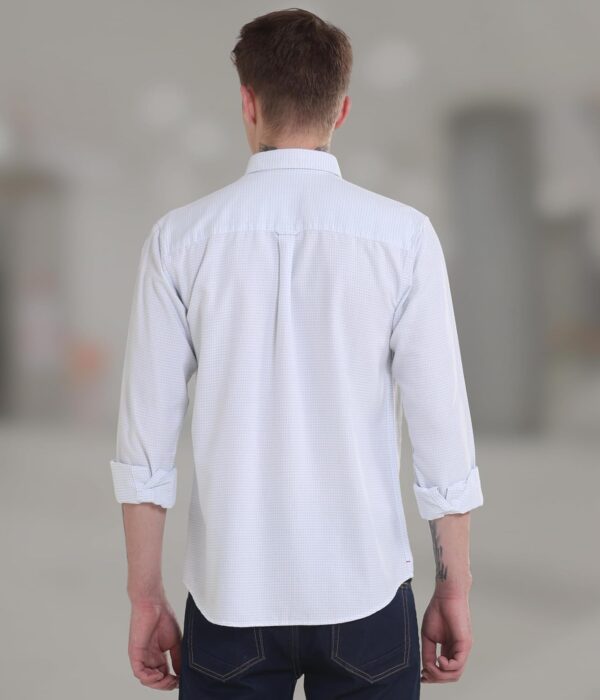 TURMS Anti Stain Men's Checks Shirt | Anti Odor Water Repellent | Cotton Full Sleeves | Available in Plus Sizes, Multiple Colors & Patterns - Image 5