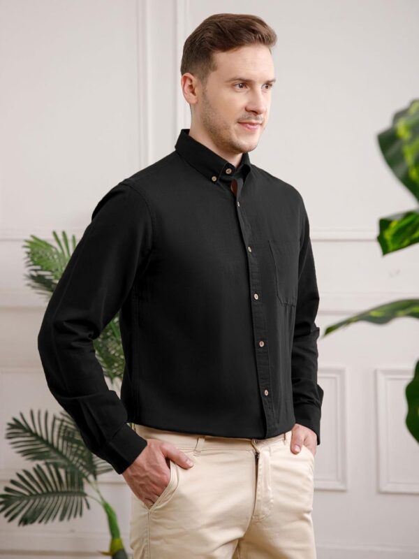 THE FORMAL CLUB Men's Breeze Full Sleeve Cotton Linen Shirt for Men in Smart Fit - Image 2