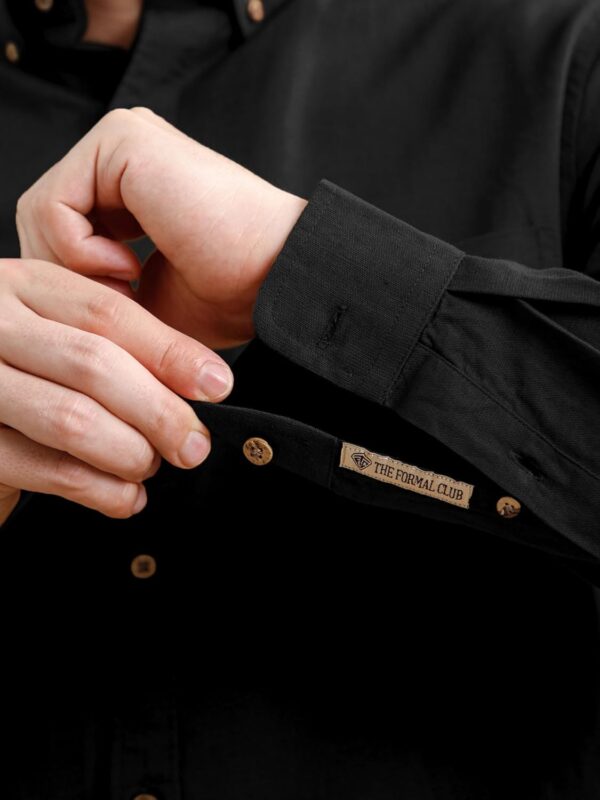 THE FORMAL CLUB Men's Breeze Full Sleeve Cotton Linen Shirt for Men in Smart Fit - Image 4