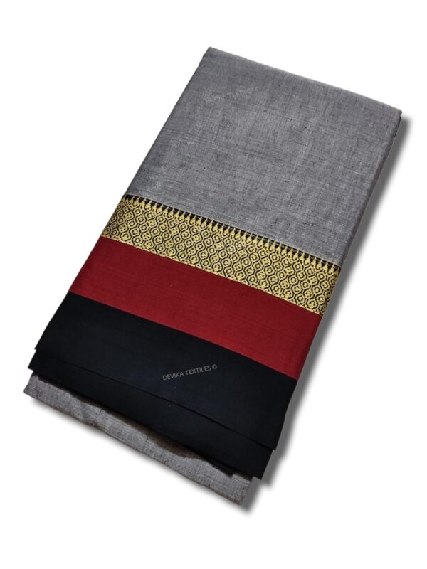 DEVIKA TEXTILES AVANI Border Narayanpeth Pure Handloom Cotton Sarees with Running Blouse Piece For Womens - Image 2