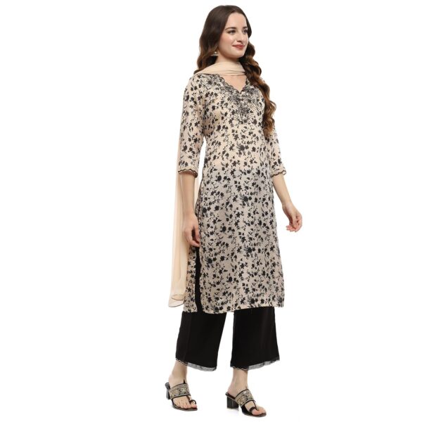 BIBA Women Printed Straight Suit Set - Image 4