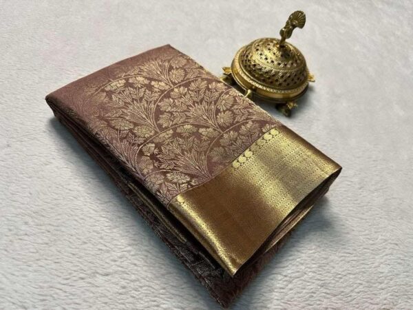Shree Silk Mills Every Occasion Lightweight Brocade Mysore Silk Saree - Image 3
