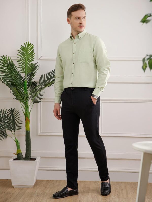 THE FORMAL CLUB Men's Breeze Full Sleeve Cotton Linen Shirt for Men in Smart Fit - Image 6