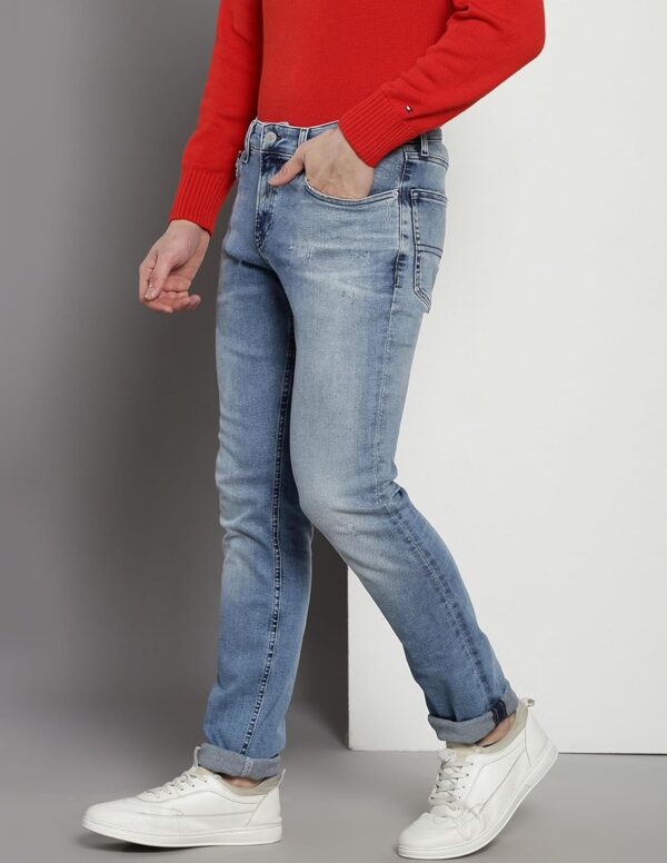 Tommy Hilfiger Men Mid Rise Regular Fit Jeans - Image 4