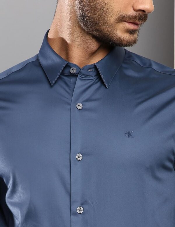 Calvin Klein Department1070 Solid Slim Fit Shirt - Image 5