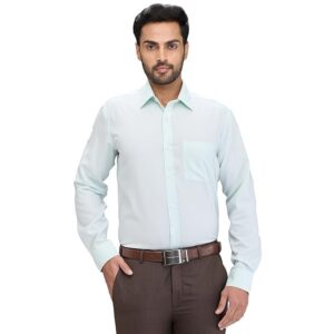 Park Avenue Men Regular Fit Structure Pattern Pure Cotton Ainsley Collar Full Sleeve Formal Shirt